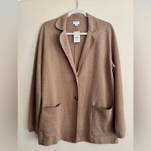 NWT J. Crew Women's Brown Sweater Blazer